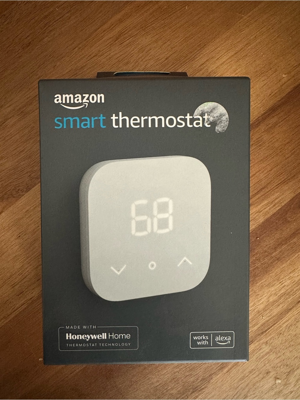 Amazon Smart Thermostat - Gray and Blue Accents